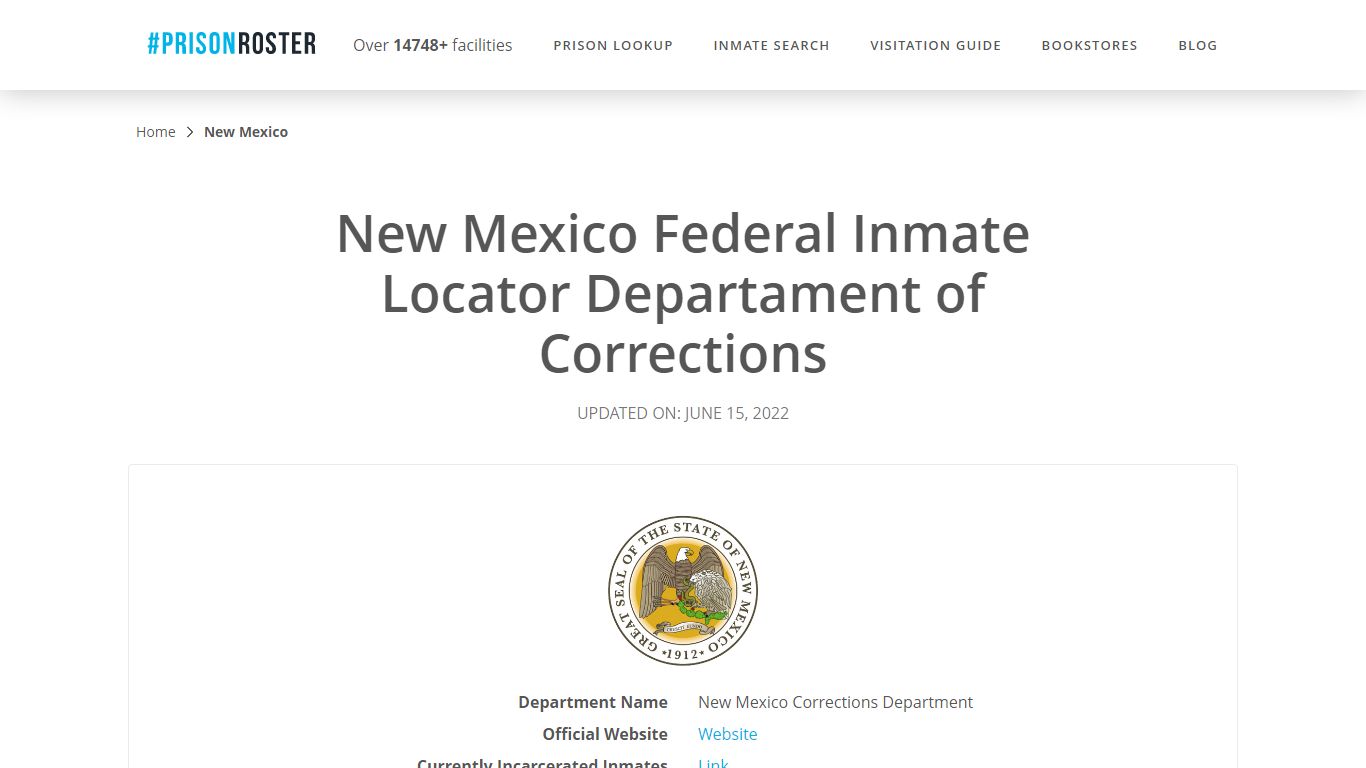 New Mexico Federal Inmate Search - Prisonroster